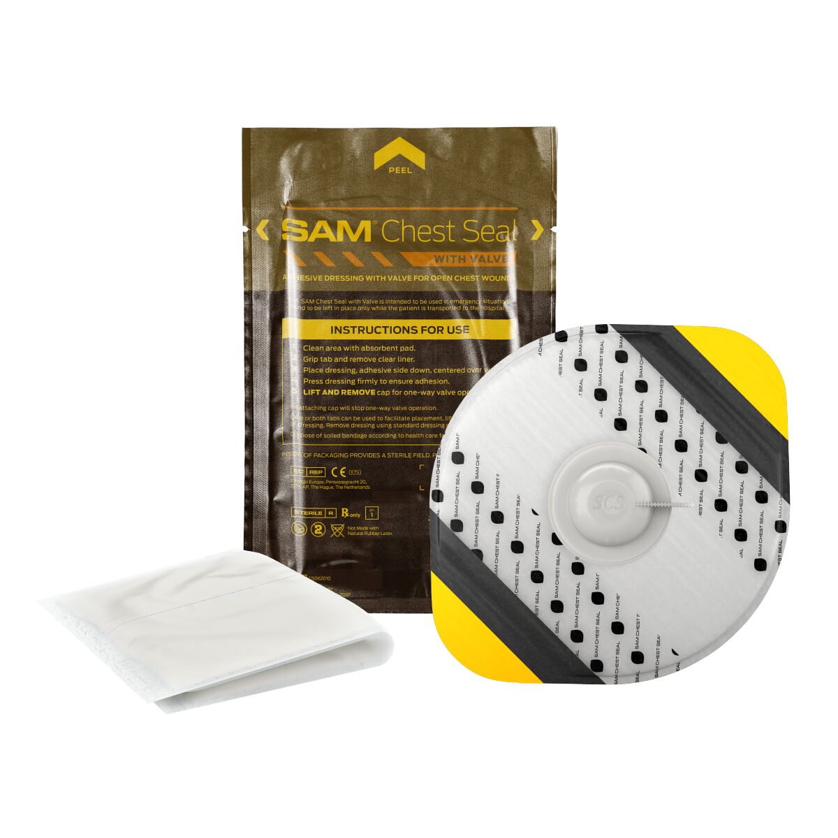 APÓSITO TORÁCICO SAM CHEST SEAL C/VÁLVULA