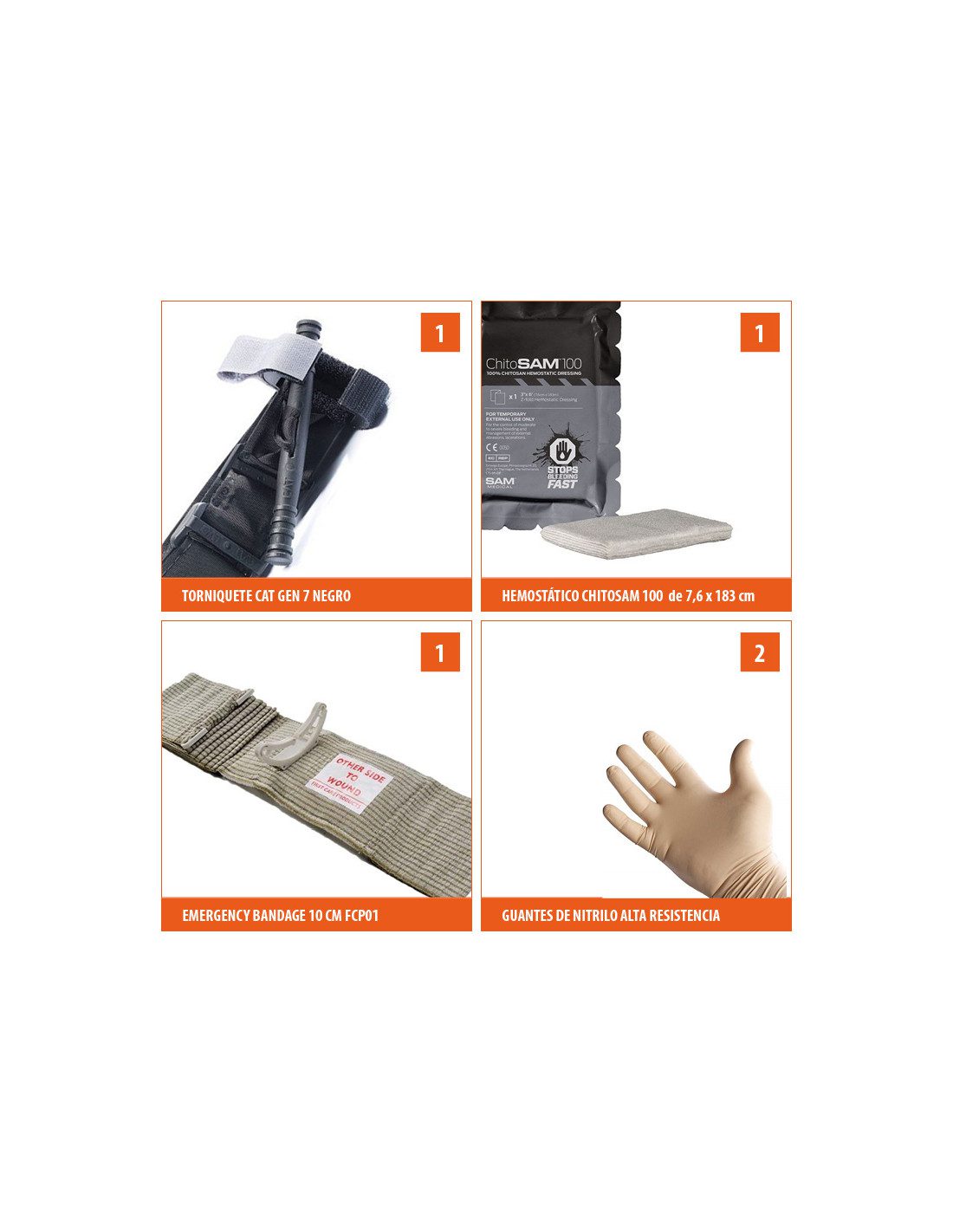 BOTIQUÍN PARA HEMORRAGIAS EMERGENCY PACK 5 - Imagen 2