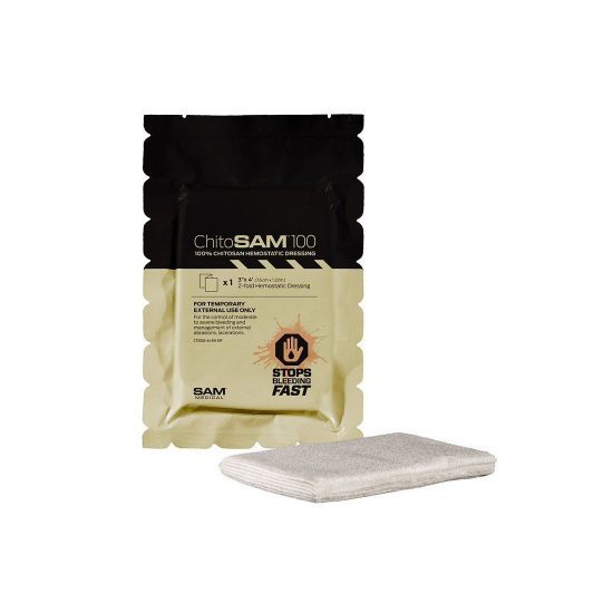 VENDA HEMOSTÁTICA CHITOSAM 100 – 7,6 x 122 cm.