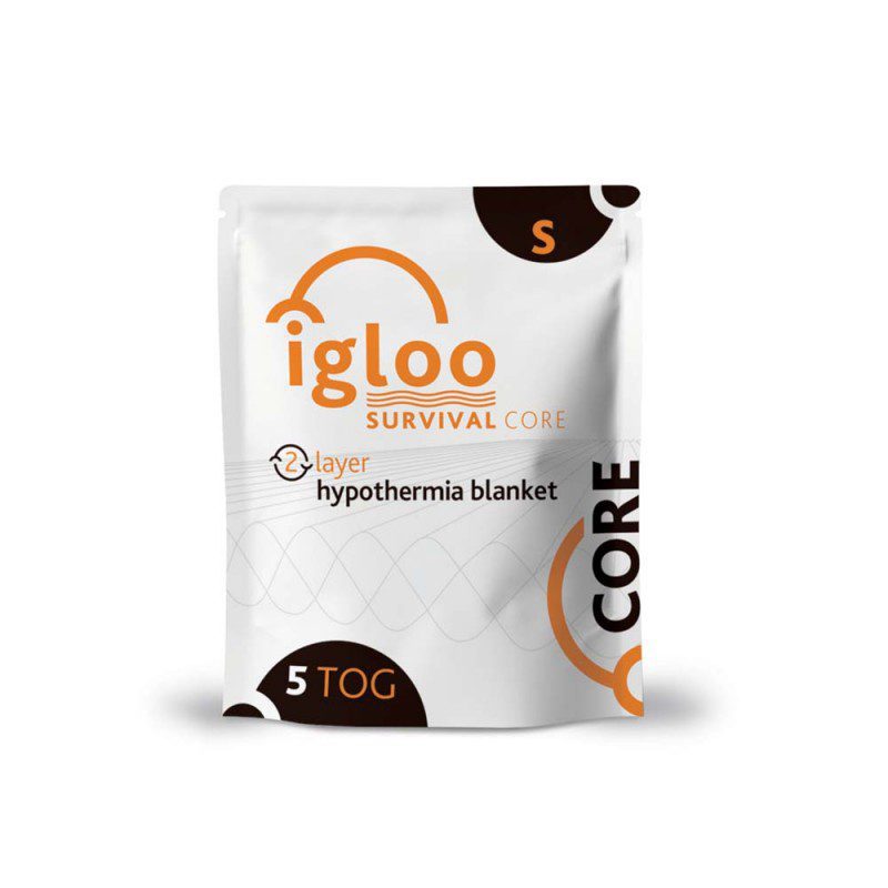 MANTA DE ALTA EFICACIA PARA EL CONTROL DE LA HIPORTERMIA DE 2 CAPAS IGLOO SURVIVAL CORE