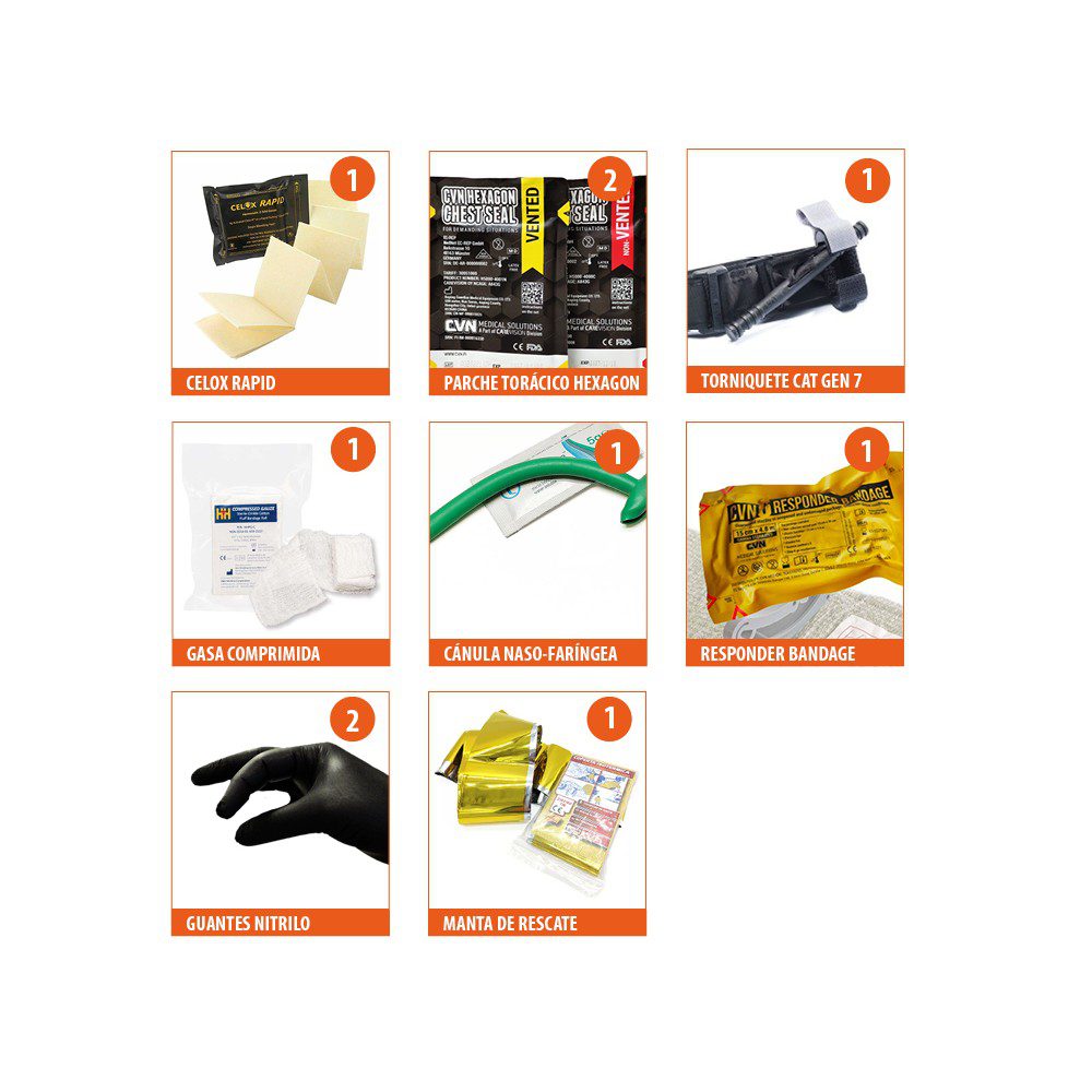BOTIQUÍN PARA HEMORRAGIAS EMERGENCY PACK IFAK03V